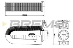 BREMSI FA0631 - AIR FILTER MERCEDES-BENZ