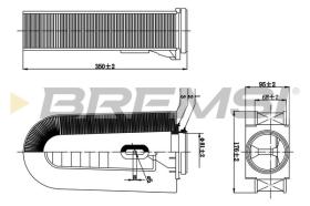 BREMSI FA0632 - AIR FILTER MERCEDES-BENZ