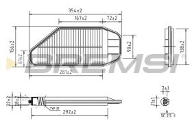 BREMSI FA0637 - AIR FILTER CHEVROLET