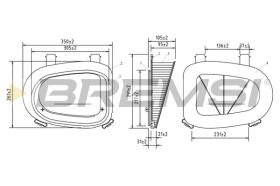 BREMSI FA0638 - AIR FILTER BMW