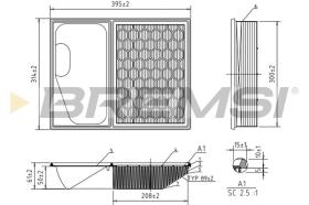 BREMSI FA0641 - AIR FILTER IVECO