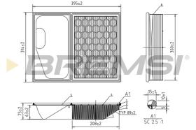 BREMSI FA0642 - AIR FILTER IVECO