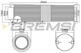 BREMSI FA1055 - AIR FILTER MERCEDES-BENZ