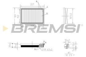 BREMSI FA1058 - AIR FILTER RENAULT, NISSAN, INFINITI