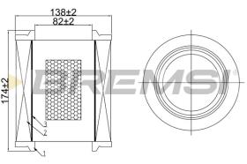 BREMSI FA1064 - AIR FILTER HONDA