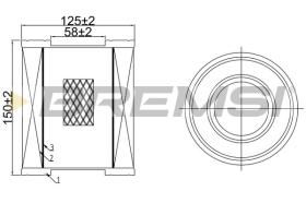 BREMSI FA1071 - AIR FILTER MERCEDES-BENZ