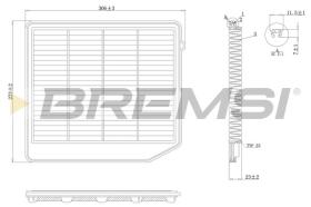 BREMSI FA1075 - AIR FILTER SUZUKI