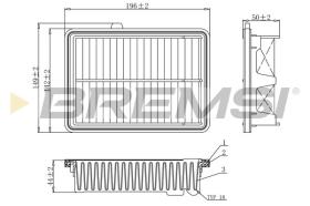 BREMSI FA1079 - AIR FILTER HONDA