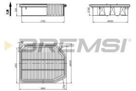 BREMSI FA1089 - AIR FILTER HONDA