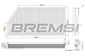 BREMSI FA1093 - AIR FILTER MERCEDES-BENZ