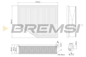 BREMSI FA1098 - AIR FILTER BMW