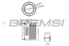 BREMSI FA1103 - AIR FILTER AUDI