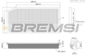 BREMSI FA1124 - AIR FILTER MERCEDES-BENZ