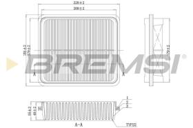 BREMSI FA1146 - AIR FILTER SUZUKI