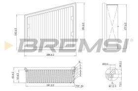 BREMSI FA1151 - AIR FILTER RENAULT