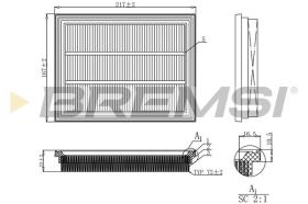 BREMSI FA1162 - AIR FILTER MINI