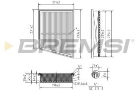 BREMSI FA1169 - AIR FILTER BMW, MINI