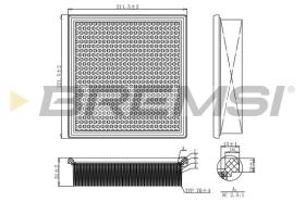 BREMSI FA1171 - AIR FILTER LANCIA, JEEP, CHRYSLER