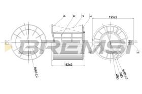 BREMSI FA1173 - AIR FILTER AUDI