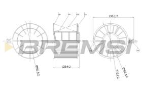 BREMSI FA1174 - AIR FILTER AUDI