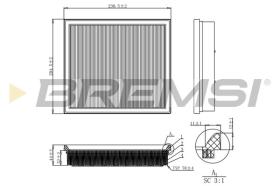 BREMSI FA1181 - AIR FILTER BMW