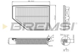 BREMSI FA1190 - AIR FILTER HONDA