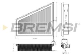 BREMSI FA1202 - AIR FILTER BMW