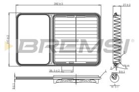 BREMSI FA1209 - AIR FILTER TOYOTA