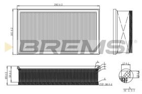 BREMSI FA1214 - AIR FILTER OPEL, PEUGEOT, CITROEN, DS