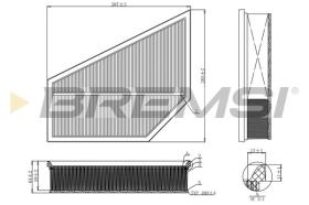 BREMSI FA1215 - AIR FILTER VOLVO