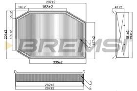 BREMSI FA1217 - AIR FILTER BMW