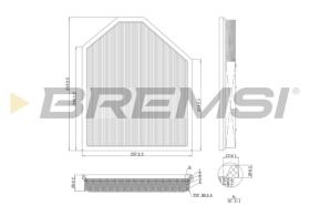 BREMSI FA1219 - AIR FILTER BMW