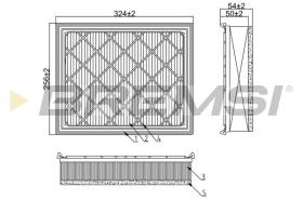 BREMSI FA1231 - AIR FILTER BMW