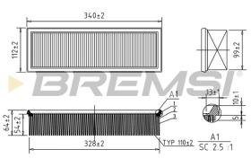 BREMSI FA1234 - AIR FILTER BMW