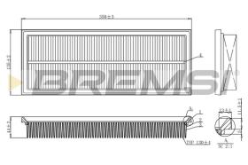 BREMSI FA1238 - AIR FILTER OPEL, PEUGEOT, CITROEN, DS