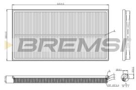 BREMSI FA1244 - AIR FILTER MERCEDES-BENZ