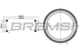 BREMSI FA1259 - AIR FILTER RENAULT, DACIA