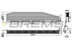 BREMSI FA1261 - AIR FILTER BMW