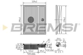 BREMSI FA1368 - AIR FILTER MERCEDES-BENZ