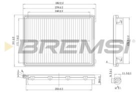 BREMSI FA1589 - AIR FILTER KIA