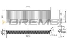  FA1617 - AIR FILTER BMW