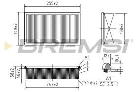  FA1626 - AIR FILTER BMW, ALPINA, BERTONE