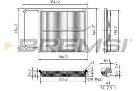  FA1634 - AIR FILTER VW, SKODA