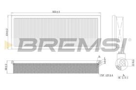 BREMSI FA1639 - AIR FILTER MERCEDES-BENZ, PUCH