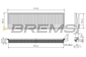 BREMSI FA1653 - AIR FILTER BMW