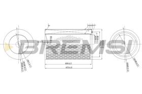 BREMSI FA1674 - AIR FILTER KAMAZ, MAN, NEOPLAN, SETRA