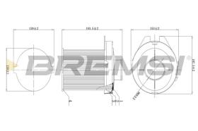 BREMSI FA1677 - AIR FILTER PEUGEOT, CITROEN, TALBOT