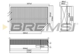 BREMSI FA1699 - AIR FILTER VOLVO