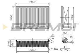 BREMSI FA2002 - AIR FILTER SEAT