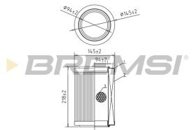 BREMSI FA2020 - AIR FILTER RENAULT